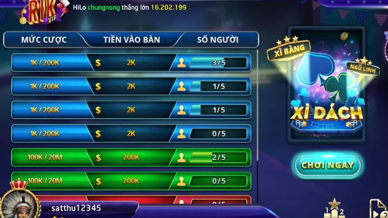 Hướng dẫn cách chơi bài xì dách