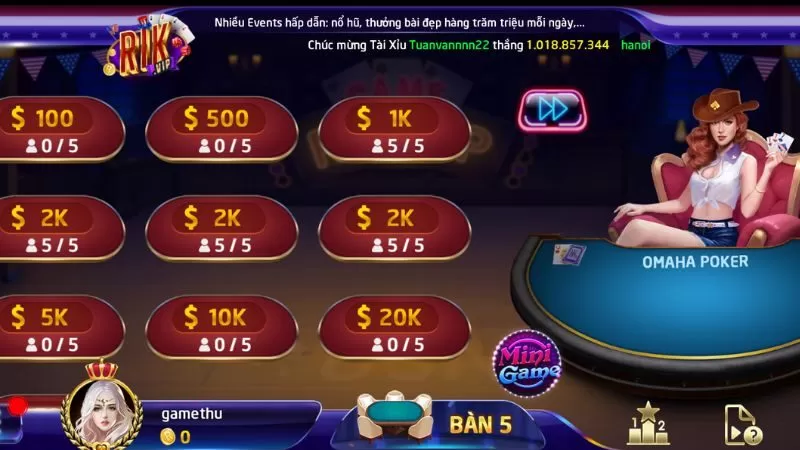 Giới thiệu về game Omaha Poker