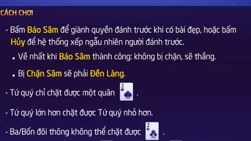 Kinh nghiệm chơi sâm bao win