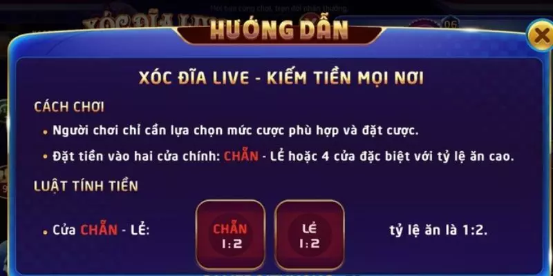 xóc đĩa live