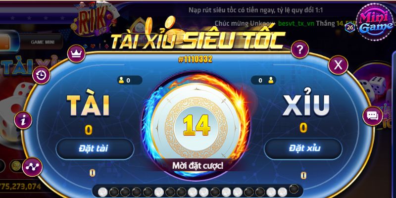 tài xỉu siêu tốc
