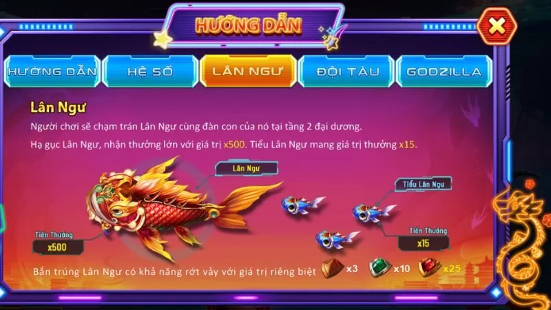 Hướng dẫn chơi bắn cá chi tiết cho anh em